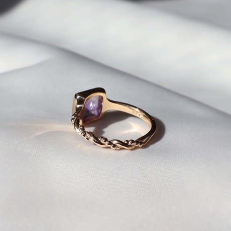 Bicolor Amethyst Ring