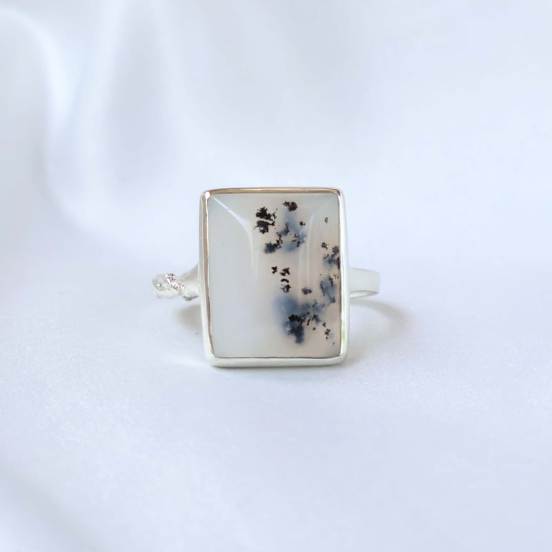 Dendritic Agate Ring #14 | AYA KIYOSHIMA JEWELRY