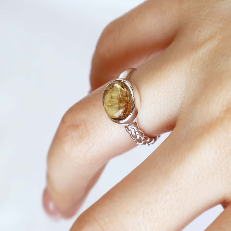 Titanium Rutilated Quartz Ring #9 | AYA KIYOSHI