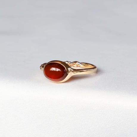 Hessonite Garnet Ring #14
