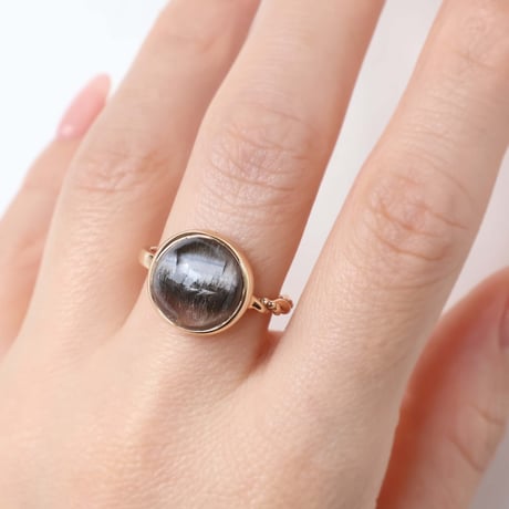 Platinum Rutilated Qquartz Ring
