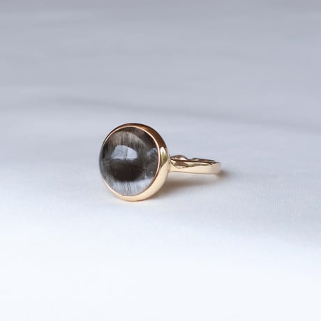 Platinum Rutilated Qquartz Ring