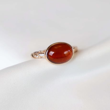 Hessonite Garnet Ring #17