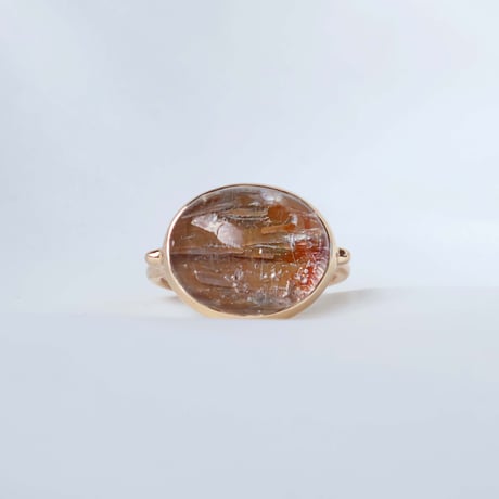 Platina Rutilated Quartz Ring
