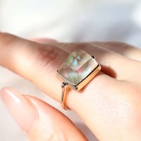 Yako Shell × Rutilated Quartz  Ring
