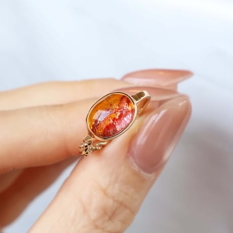Limonite in Quartz Ring #13