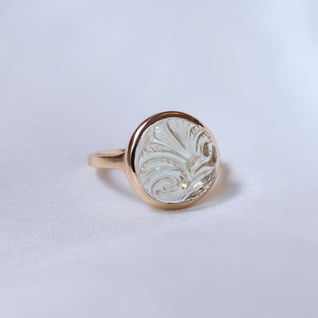 Carving Prasiolite Ring #15