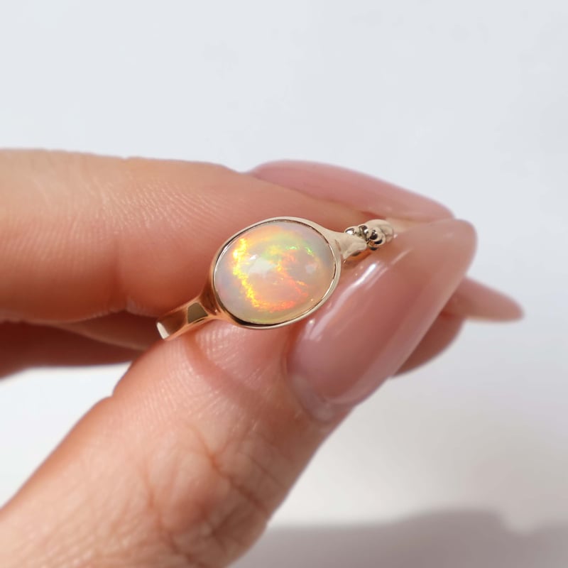 raumi様】luijewelry opal ring k14 9号 raumi様】luijewelry opal