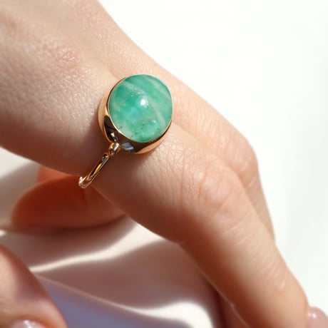 Emerald × Rutilatedquartz Ring