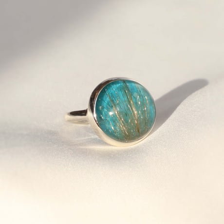 Turquoise × Rutilated Quartz Ring