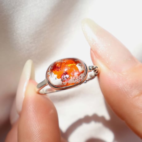 Limonite in Quartz Ring