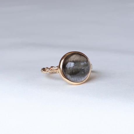 Platinum Rutilated Qquartz Ring