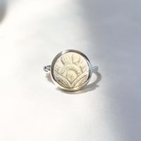 Carving Lemon Quartz Ring