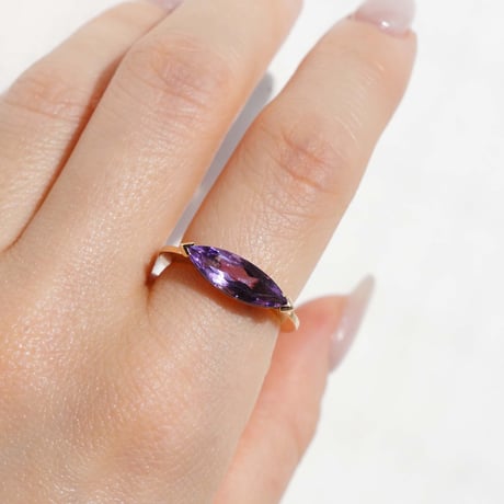 Marquise Ring Amethyst / k10