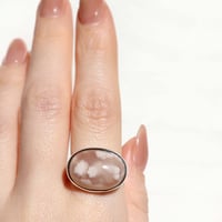 Cherry Blossom Agate Ring #16
