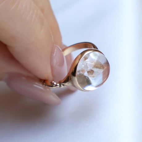Quartz in quartz Ring #13