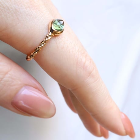 Green Tourmaline Ring