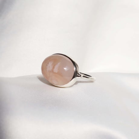 Cherry Blossom Agate Ring #14