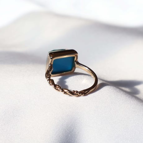 Turquoise × Rutilated Quartz Ring