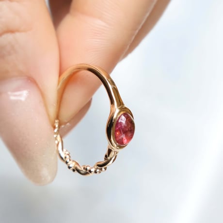 Pink Tourmaline Ring