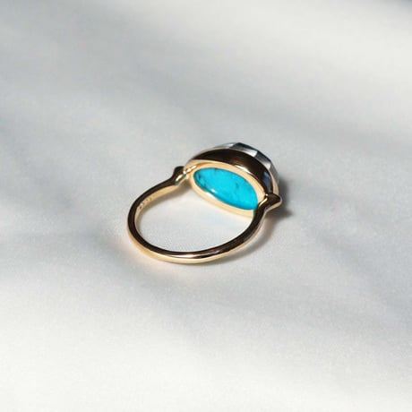 Turquoise × Gardenquartz Ring #16