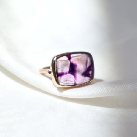 Bicolor Amethyst Ring