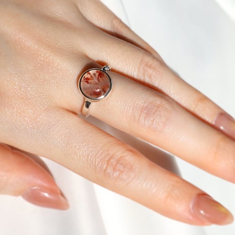 Limonite Rutile in Quartz Ring #13