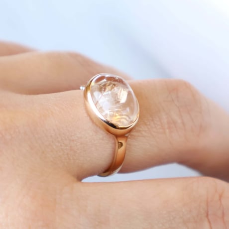 Quartz in quartz Ring #12