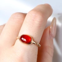 Hessonite Garnet Ring #14