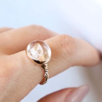 Quartz in quartz Ring #13