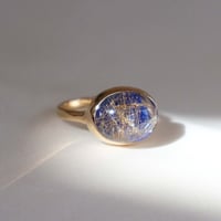 Lapislazuli × Rutilatedquartz Ring
