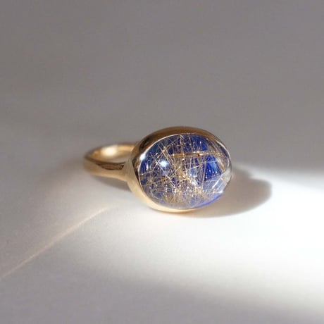 Lapislazuli × Rutilatedquartz Ring