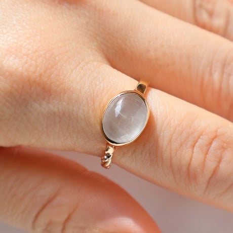 Milky Aquamarine  Ring
