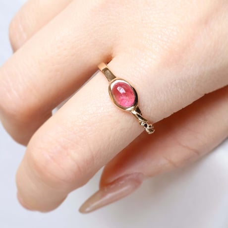 Pink Tourmaline Ring