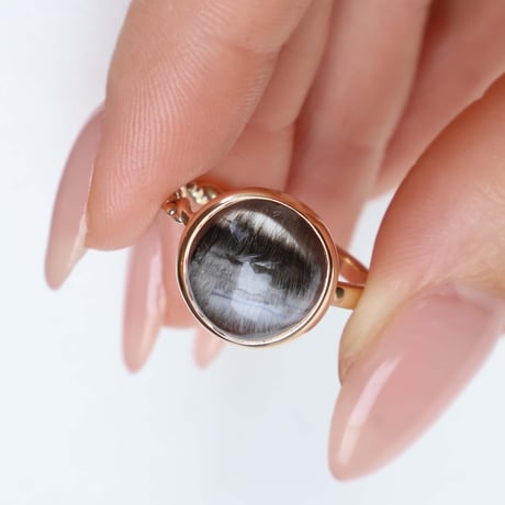 Platinum Rutilated Qquartz Ring