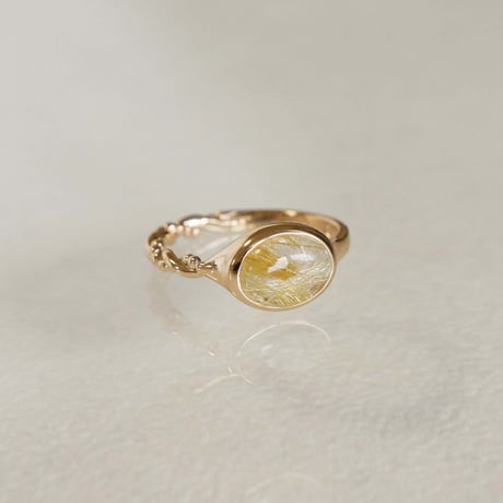 Rutilatedquartz  Ring