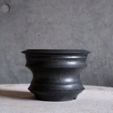 Φ12.3(in10)×h8.8㎝ black pot  H525