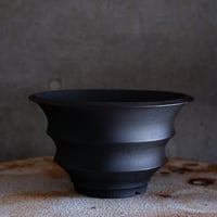 Φ25×h14.5㎝  matte black pot　Ｆ175