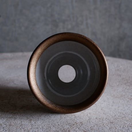Φ9×h9㎝ titan bronze pot  H451