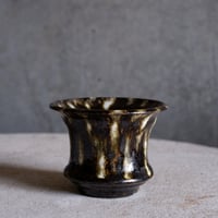 Φ9.5×h7.2㎝  鉄釉彩pot  H500