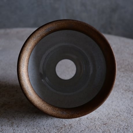 Φ9.5×h7.8㎝ titan bronze pot  H452