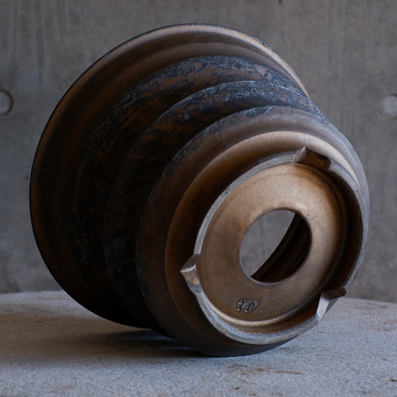 Φ23×h14㎝ bronze鉄彩 pot G920 | 陶 atelier Soel