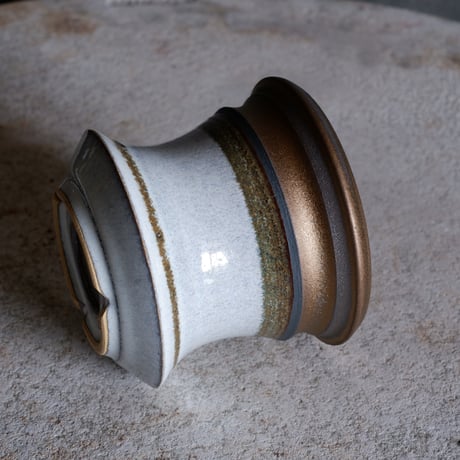 Φ9.8×h8.8㎝ titan bronze pot  H446