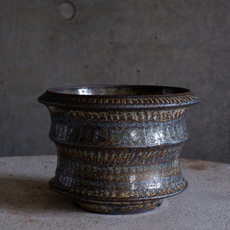 atelier Soel チタンブロンズPOT 大鉢 (B) atelier Soel チタンブロンズPOT 大鉢 (B) 陶 atelier Soel