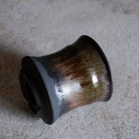 Φ8.5×h8.6㎝  燻verdigris pot  H512