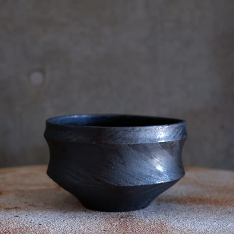Φ15.3×h9.5㎝   鉄黒 pot　Ｆ393