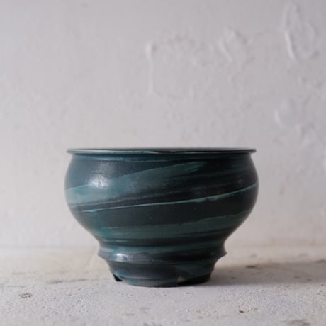 Φ12(in10.5)×h8.5㎝  marble pot　E1156