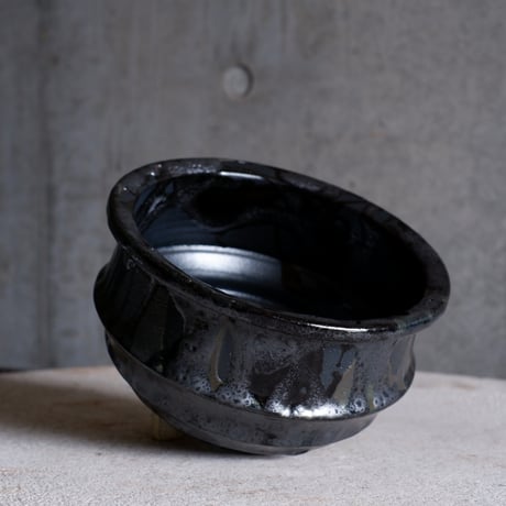 Φ16.5×h9.8㎝  油滴pot  H477