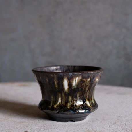 Φ8.8×h6.2㎝  鉄釉彩pot  H505