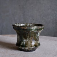 Φ9.3×h7.3㎝  鉄釉彩pot  H516